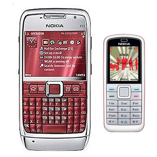 Combo Offer Nokai E71 Qwerty Keypad Mobile +Nokia 5070 Keypad phone – Refurbished