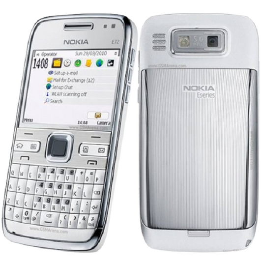 Nokia E72 Qwerty keypad phone Refurbished White