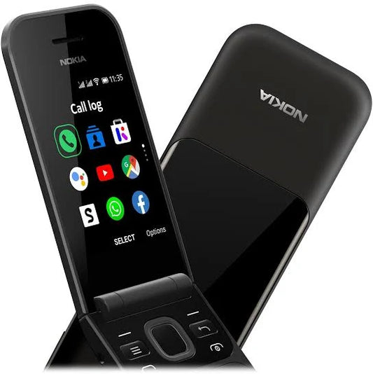 Nokia 2720 (Flip) Feature Phone, Dual Sim, 2Mp Camera With Led Flash Black - Brand New